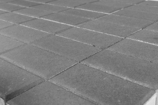 Тротуарная плитка Прямоугольник серый 200х100х60